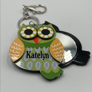Katelyn Owl Keychain with Mirror